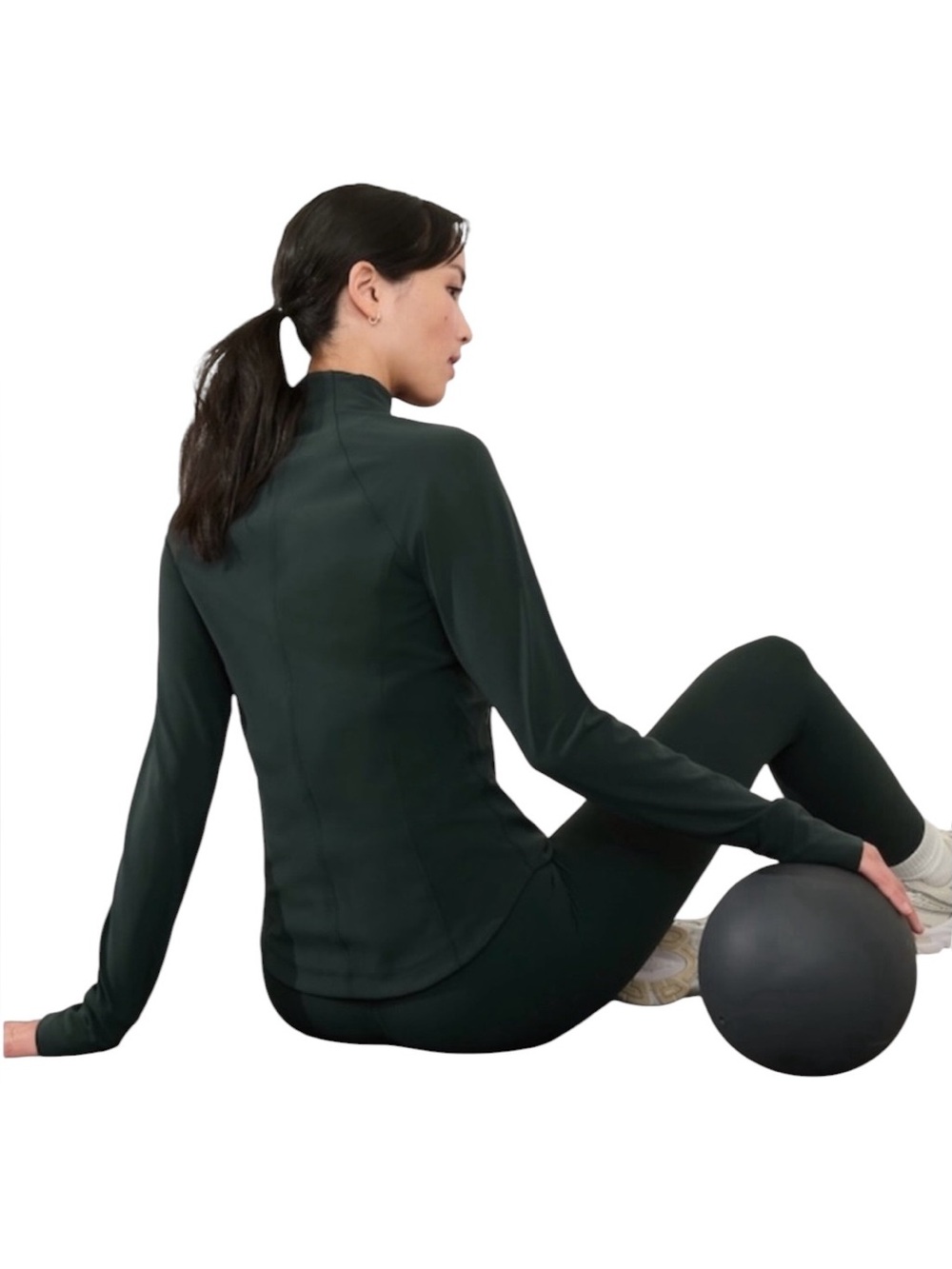 Athleta Salutation Jacket Teal Blue Full Zip Size XL - Picture 2 of 8